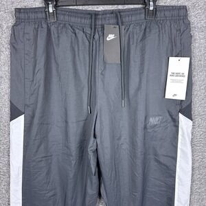 NEW Nike Track Pants Mens XL Loose Black Reissue Woven Nylon Running MSRP $90